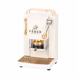 Faber Italia Mini Deluxe, Cafetière, 1,3 L, Dosette de café, 500 W, Blanc
