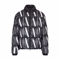 Doudoune homme Armani Exchange - Logo imprimé - Noir