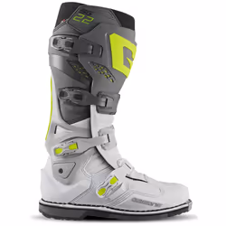 Gaerne SG-22 Bottes de motocross, gris-blanc, taille 43 pour Hommes