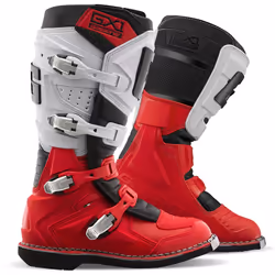 Gaerne GX-1 Goodyear Bottes de motocross, blanc-rouge, taille 46 pour Hommes