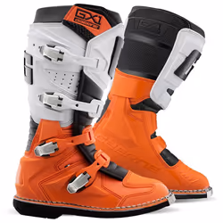 Gaerne GX-1 Goodyear Bottes de motocross, blanc-orange, taille 48 pour Hommes