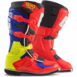 Gaerne GX-1 Goodyear Bottes de motocross, rouge-jaune, taille 44 pour Hommes
