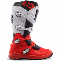 Gaerne GX-1 Evo Light-Welt Bottes de motocross, blanc-rouge, taille 43 pour Hommes