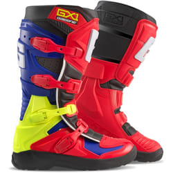 Gaerne GX-1 Evo Light-Welt Bottes de motocross, rouge-bleu, taille 44 pour Hommes