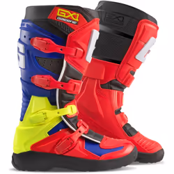 Gaerne GX-1 Evo Light-Welt Bottes de motocross, rouge-bleu, taille 44 pour Hommes