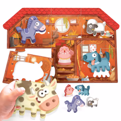 Headu IT20140 puzzle Jeu de puzzle 6 pièce(s) Animaux
