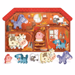 Headu IT20140 puzzle Jeu de puzzle 6 pièce(s) Animaux