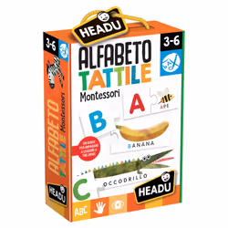 Headu Alfabeto Tattile Montessori, 3 an(s), Carton