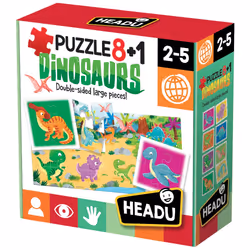 Headu Puzzle 8+1 Dinosaurs
