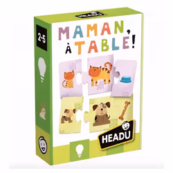 Jeu éducatif - MAMAN À TABLE ! - Encastrements autocorrectifs - Pour enfants de 24 mois et plus