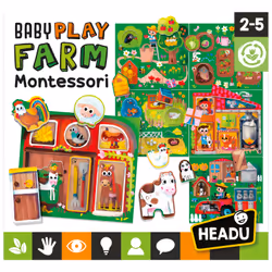 Headu Play Farm Montessori, Jeu de société, Apprentissage, 2 an(s)