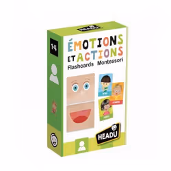 Jeu découverte Headu Flashcards émotions et actions Montessori