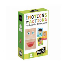 Jeu découverte Headu Flashcards émotions et actions Montessori