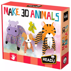 Headu Make 3D Animals, Jeu de construction, 4 an(s), 480 g