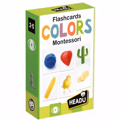 Headu Flashcards Colors Montessori, 2 an(s), Multicolore