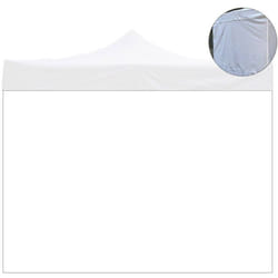 Drap latéral imperméable blanc de remplacement pour tonnelle pliable 2x2m, 2x2m