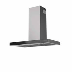 Glem Gas GHBS97IX hotte Montée au mur Noir, Acier inoxydable 679 m³/h A