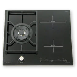 Airlux ATGI612BK plaque Noir Intégré 60 cm Combi 3 zone(s)