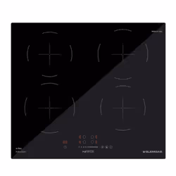 Glem Gas GTI640SL, Noir, Intégré, 60 cm, Plaque avec zone à induction, Verre, 4 zone(s)