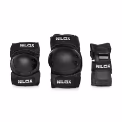 Nilox 30NXKIMOJU001, Multi-sport, Enfant, Noir, Unisexe, Velcro, 6 pièce(s)