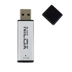 Nilox 16GB USB3.0 lecteur USB flash 16 Go USB Type-A 3.2 Gen 1 (3.1 Gen 1) Argent