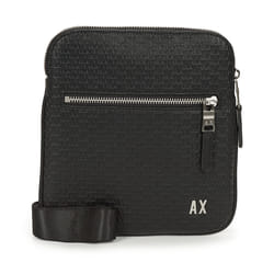 Sacoche Armani Exchange monogramme Homme Noir