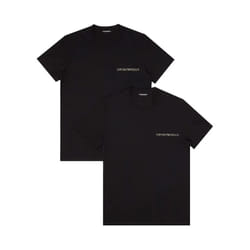 T shirt Emporio Armani Pack x2 heritage Homme Noir