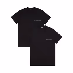 T shirt Emporio Armani Pack x2 heritage Homme Noir