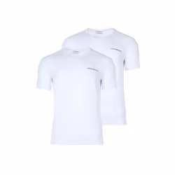 T shirt Emporio Armani Pack x2 heritage Homme Blanc