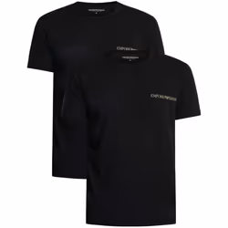 T shirt Emporio Armani Pack x2 heritage Homme Noir