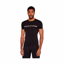 T shirt Emporio Armani Spoken eagle Homme Noir