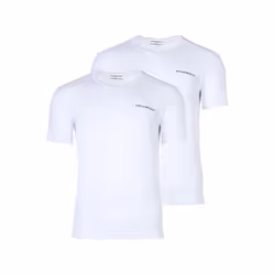 T shirt Emporio Armani Pack x2 heritage Homme Blanc