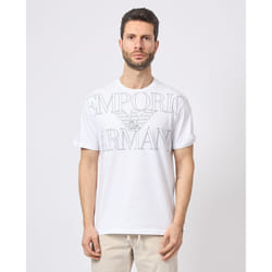 T shirt Emporio Armani Eagle Homme Blanc
