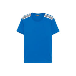 T shirt Emporio Armani Line eagle Homme Bleu