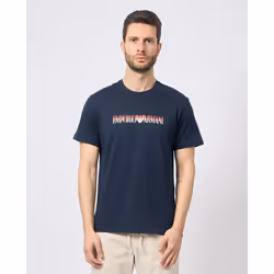 T shirt Emporio Armani Eagle Homme Bleu