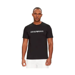 T shirt Emporio Armani eagle Homme Noir