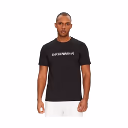 T shirt Emporio Armani eagle Homme Noir