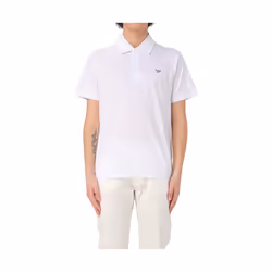 Polo Emporio Armani Eagle GA Homme Blanc