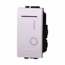 ETTROIT LB0402 interrupteur bipolaire 2P 16A blanc 0-1 compatible avec bticino Living
