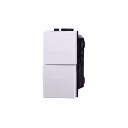 Bouton double montée et descente 1P+1P NO 10A 250Vac compatible avec la série Space Ettroit compatible avec Bticino Livinglig ...