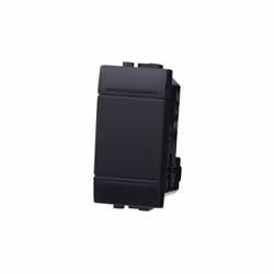 Interrupteur ou va et vient 1P 16A Série Space Ettroit compatible Bticino Livinglight couleur noir. L' Interrupteur ou va et  ...