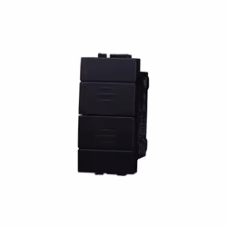 Bouton poussoir double 1P+1P NO 10A 250Vac compatible avec la série Space Ettroit compatible avec Bticino Livinglight couleur ...