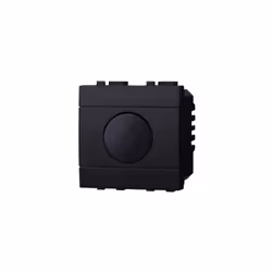 Interrupteur tactile temporisé 2P 16A 250V Série Space Ettroit compatible Bticino Livinglight couleur noir. Dispositif de con ...