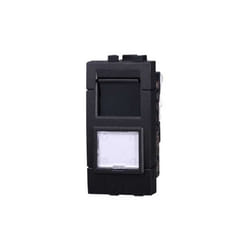 Prise RJ45 catégorie cat. 6 compatible Bticino Livinglight couleur noir