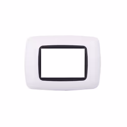 Plaque 3 modules compatible avec la Série Ettroit Space et Bticino Livinglight, réalisée en plastique de haute qualité avec u ...