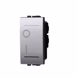ETTROIT LG0402 interrupteur bipolaire 2P 16A argent 0-1 compatible bticino Living argent Interrupteur bipolaire 0-1 16A 250V  ...