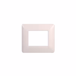 Plaque compatibles Bticino Matix 2 modules en matière plastique blanche La plaque peut être installée sur des supports sku. M ...