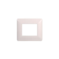 Ettroit - Plaque compatibles Bticino Matix 2 modules plastique couleur blanc