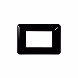 Plaque compatibles Bticino Matix 3 modules en matière plastique noir La plaque peut être installée sur des supports sku. MT02 ...