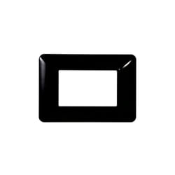 Plaque compatibles Bticino Matix 3 modules plastique couleur noir